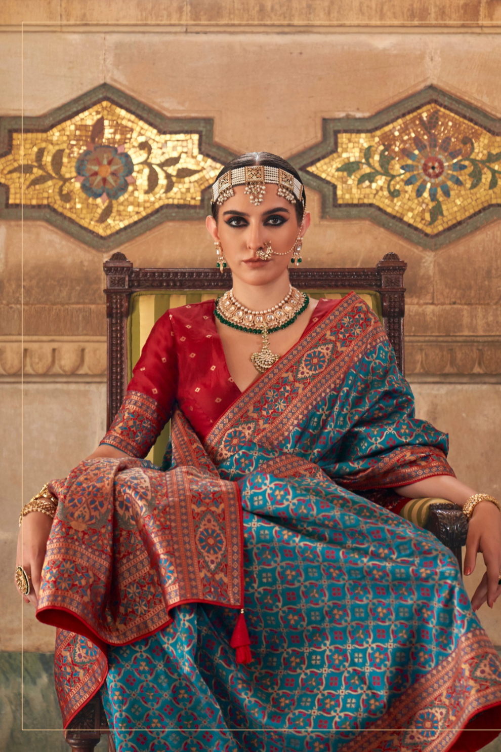 Traditional Banarasi Silk Saree with Rich Weave and Royal Appeal