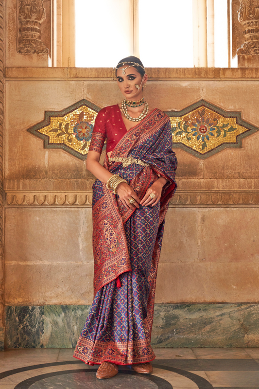 Traditional Banarasi Silk Saree with Rich Weave and Royal Appeal