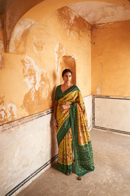 Elegant Patola Print Tussar Silk Saree for Festive Wear