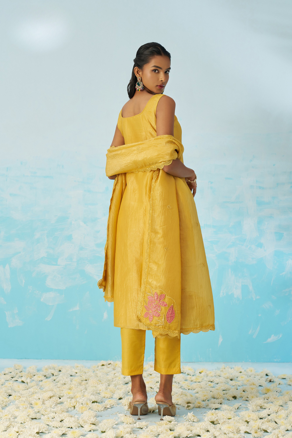 Designer Yellow Embroidered Salwar Suit for Occasions