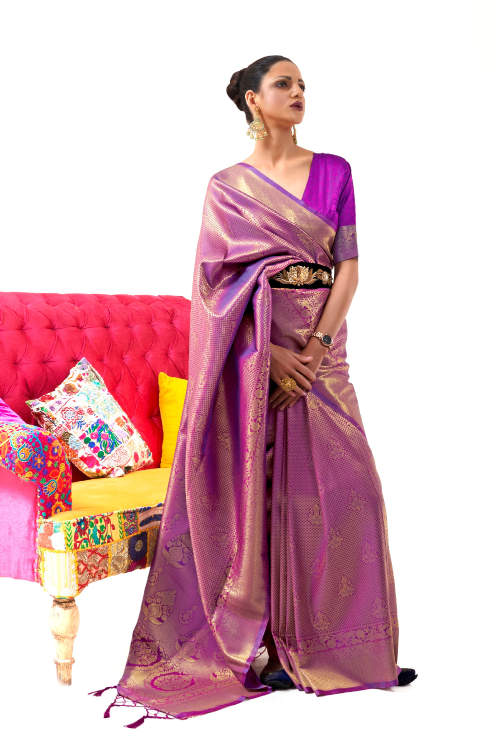 Kanjivaram Pattu Silk Saree with Cultural Elegance and Shine