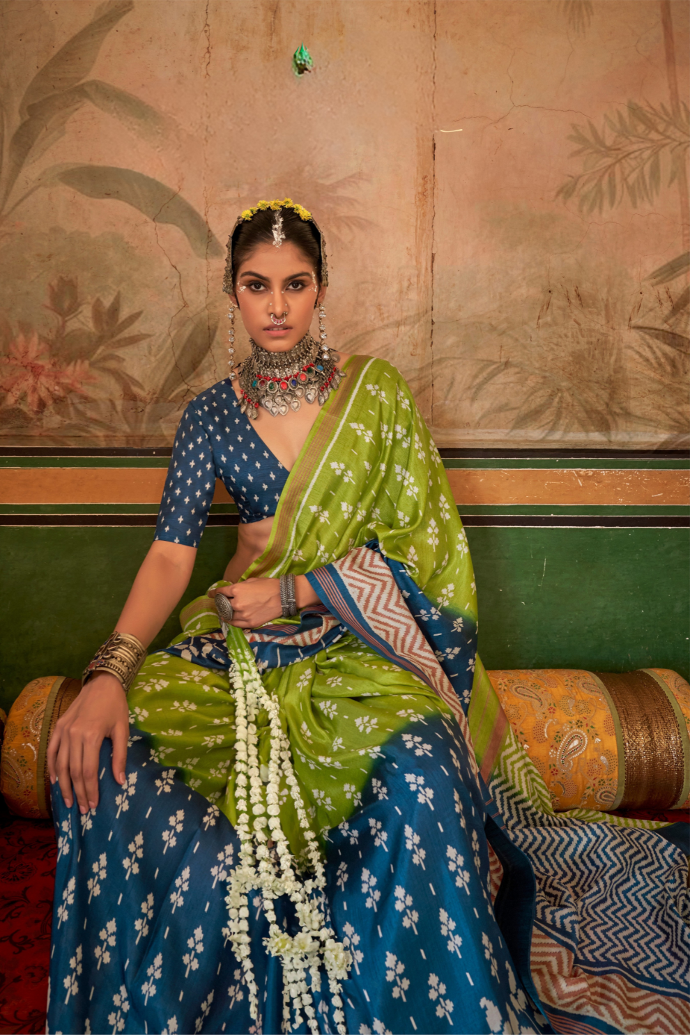 Designer Print Silk Saree for Festive and Casual Wear