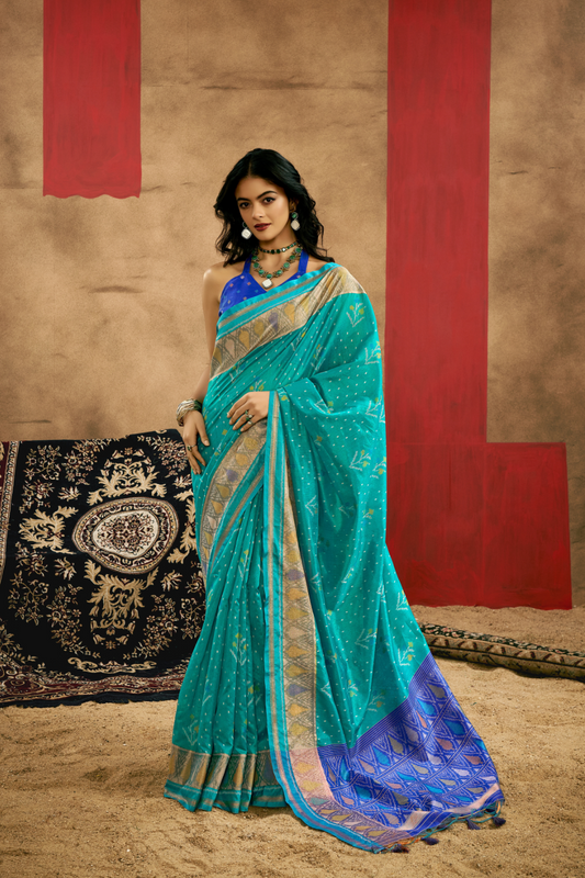 Regal Heritage Woven in Patola Handloom Silk Elegance