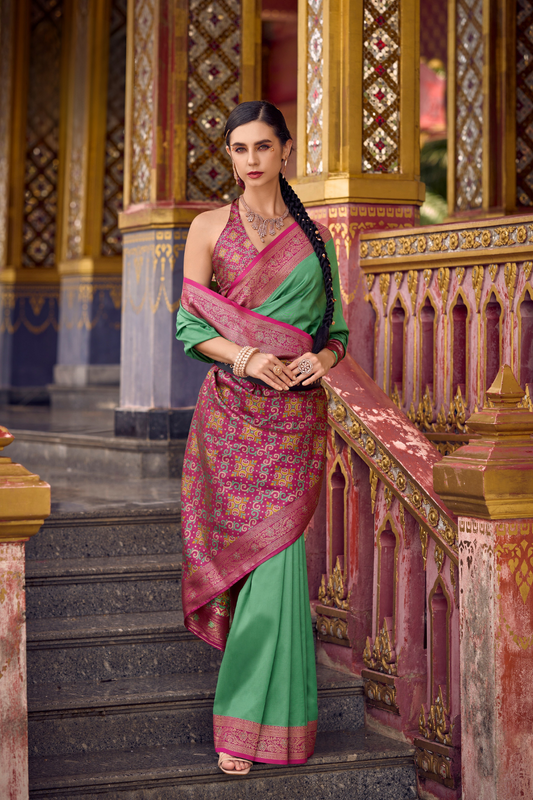 Pure Soft Banarasi Silk Saree with Traditional Zari Weaving - LaVante Fashion