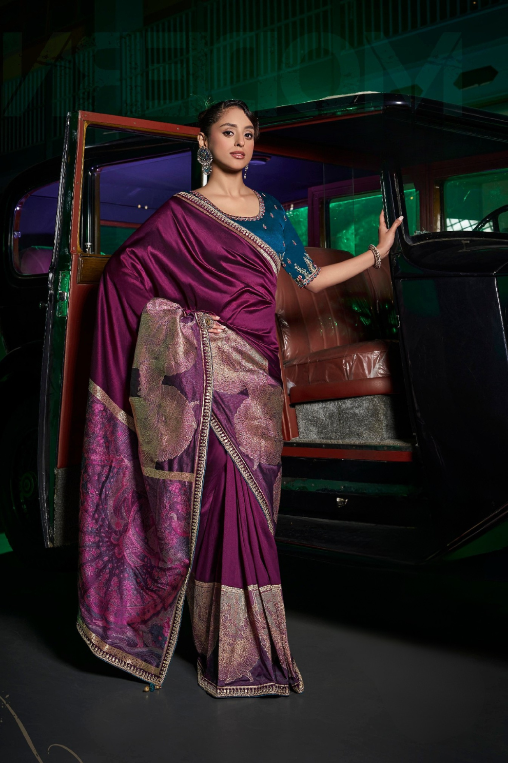 Pure Silk Saree with Beautifully Weaved Pallu and Border - LaVante Fashion