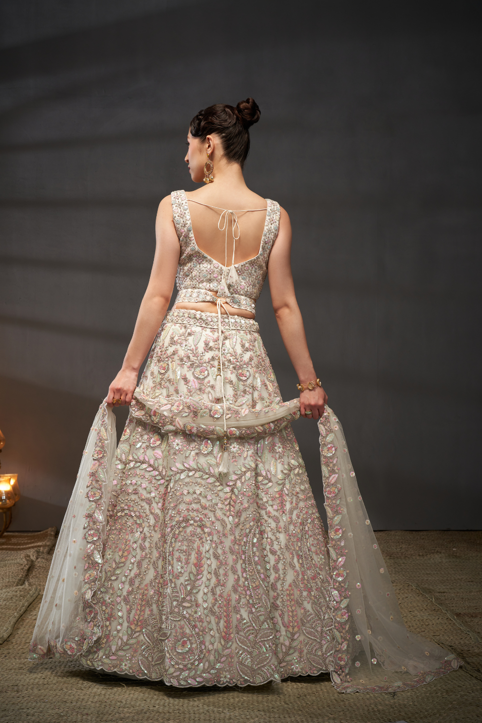 Designer Net Lehenga Choli with Elegant Embroidery