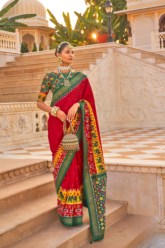 Elegant Patola Silk Saree in Smooth Designer Style