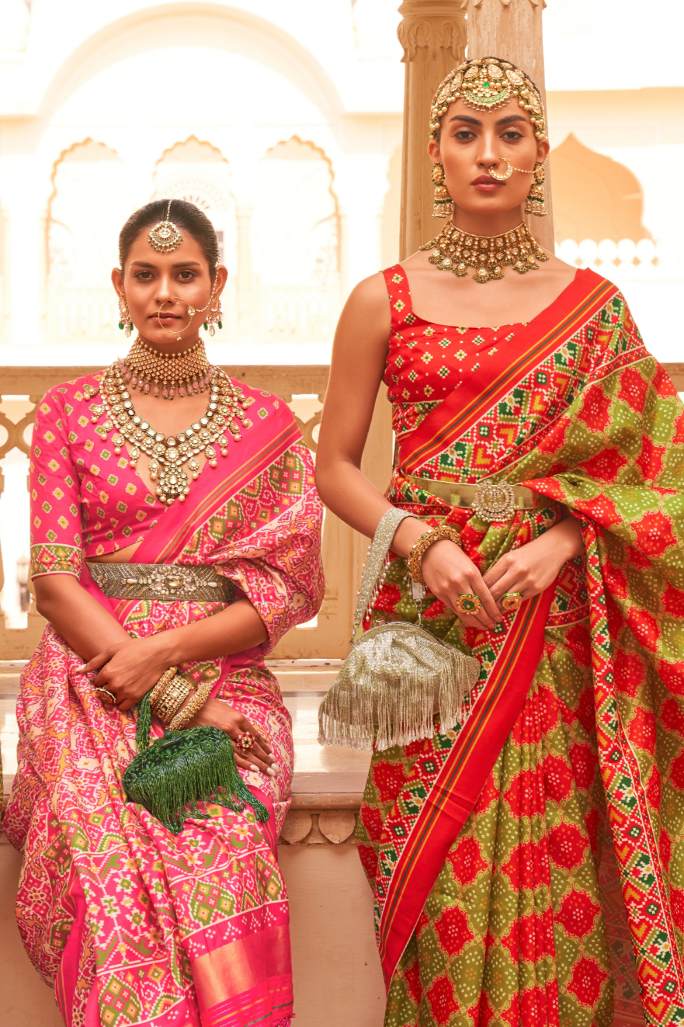 Classic Tussar Silk Saree with Ethnic Print Detailing