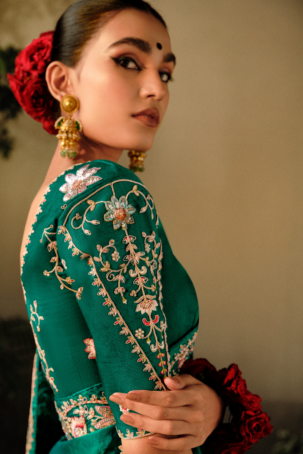 Wedding Wear Saree in Pure Fancy Fabric with Heavy Embroidery