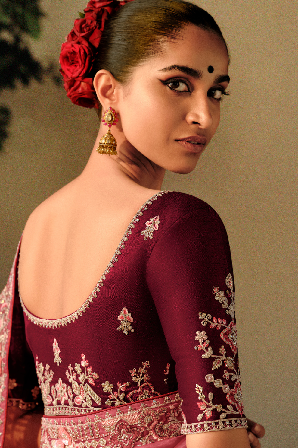 Tulip Fancy Dola Silk Designer Saree with Elegant Detailing