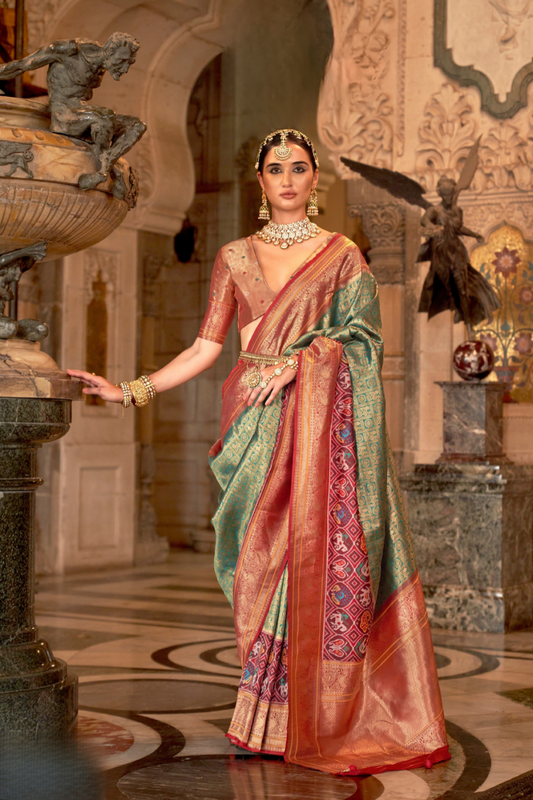 Banarasi Silk Saree with Royal Weaving and Rich Finish