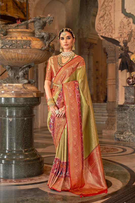 Banarasi Silk Saree with Royal Weaving and Rich Finish