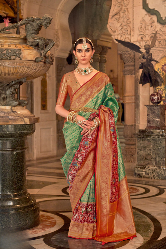 Banarasi Silk Saree with Royal Weaving and Rich Finish