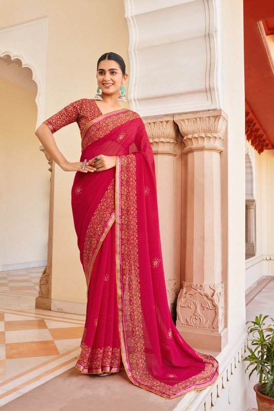 Suhana Silkweave Saree with Elegant Texture - LaVante Fashion