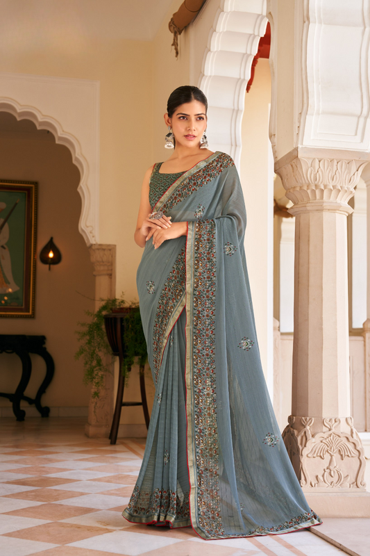 Suhana Silkweave Saree with Elegant Texture - LaVante Fashion