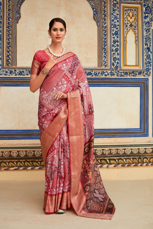 Dola Viscose Saree with Topclass Print - LaVante Fashion