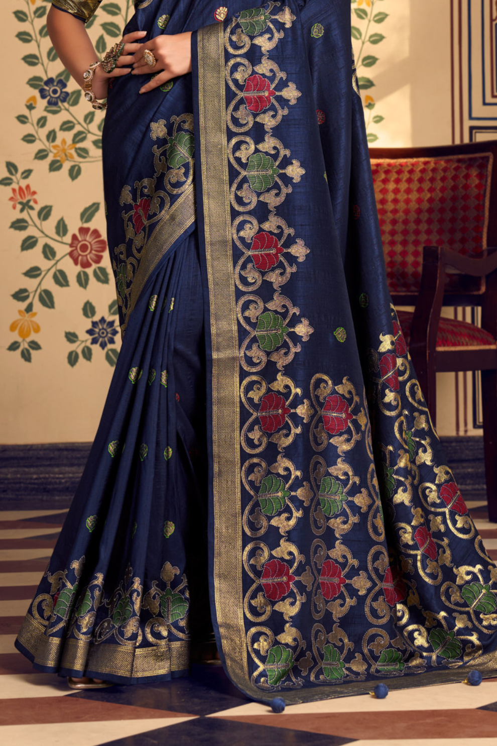Elegant Georgette Saree with Graceful Drape
