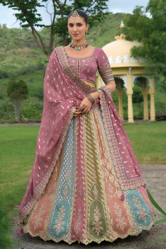 Designer Ethnic Lehenga with Dupatta and Intricate Embroidery
