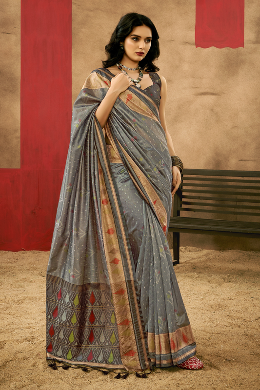 Regal Heritage Woven in Patola Handloom Silk Elegance