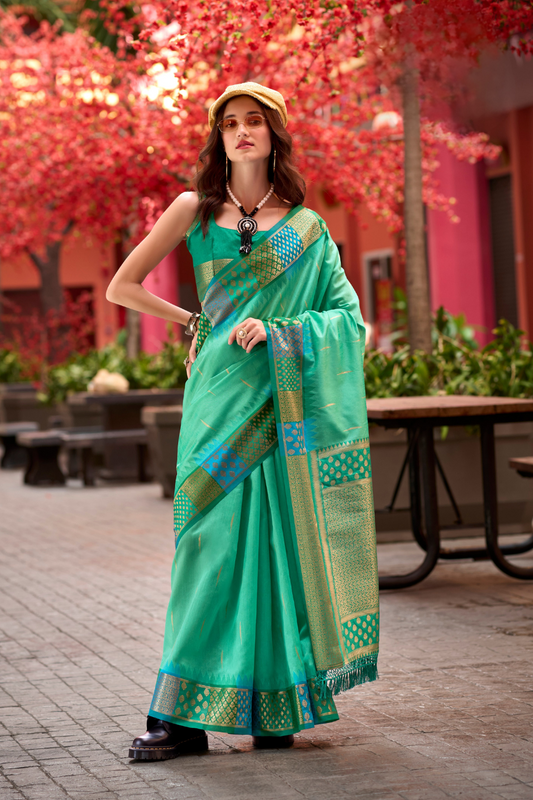 Heritage Handloom Banarasi Silk Saree Pure Regal & Timeless - LaVante Fashion