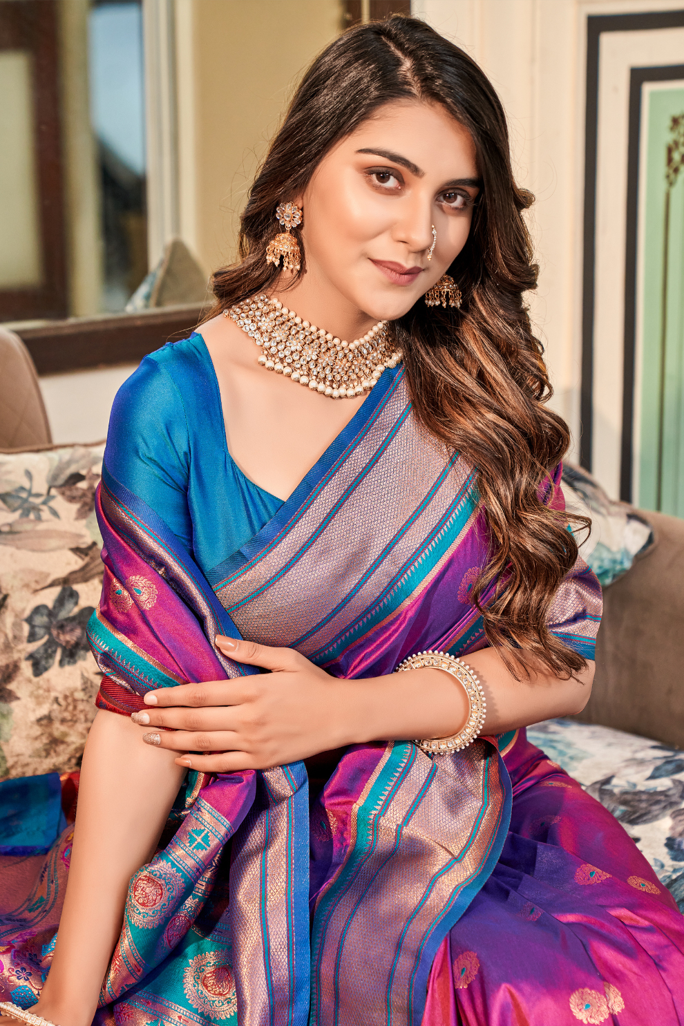 Pure Paithani Silk – Traditional Elegance with Royal Charm