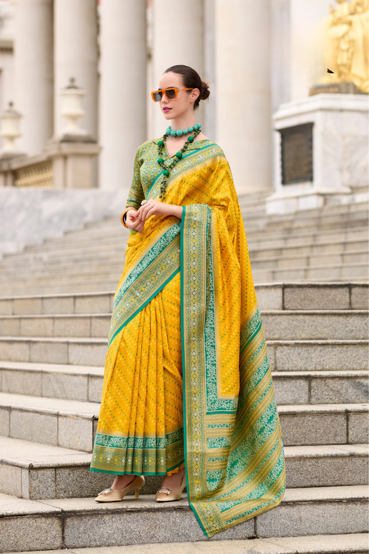 Royal Grace – Pure Soft Banarasi Silk Saree with Rich Zari Weaving - LaVante Fashion