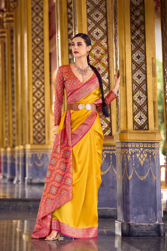 Pure Soft Banarasi Silk Saree with Traditional Zari Weaving - LaVante Fashion