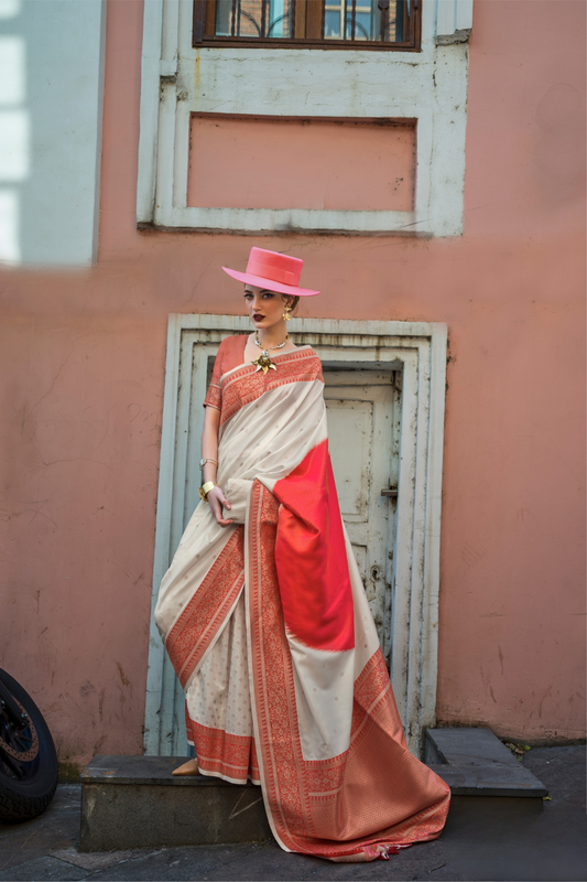 Banarasi Soft Silk Saree with Traditional Zari Weaving