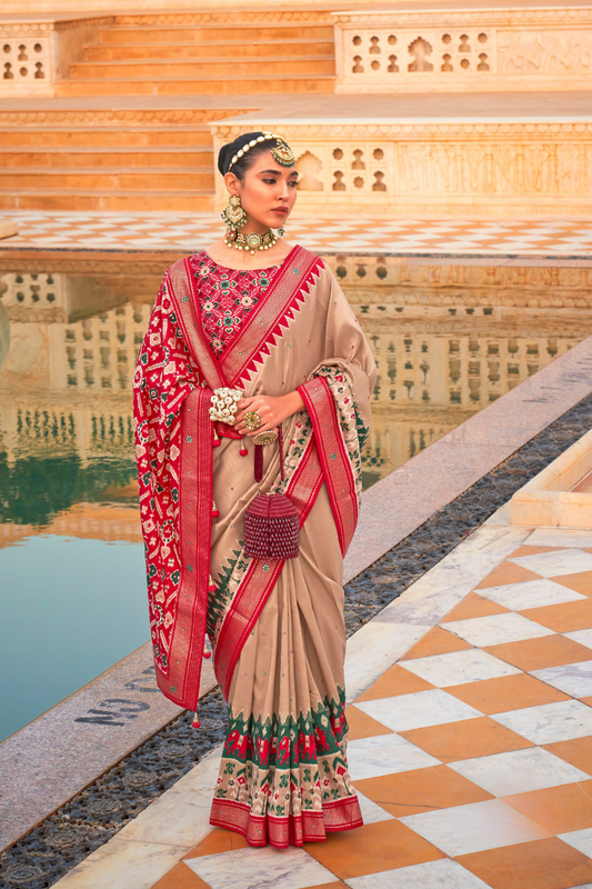 Elegant Patola Silk Saree in Smooth Designer Style