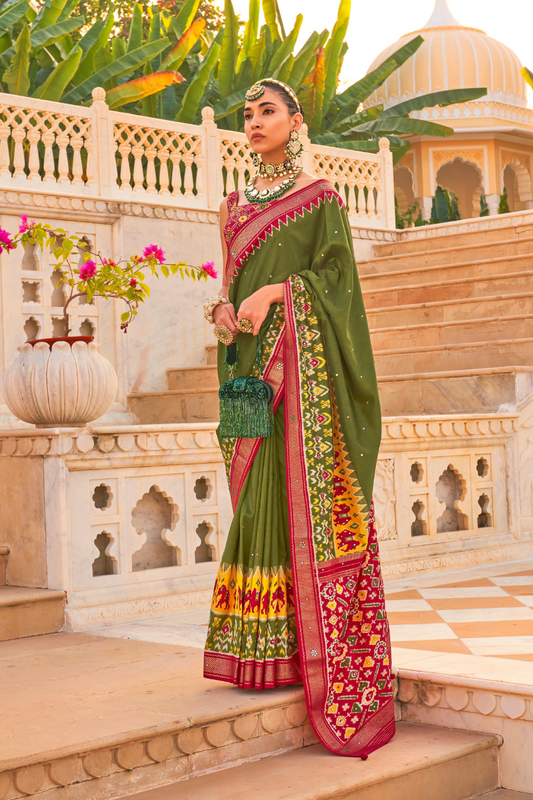 Elegant Patola Silk Saree in Smooth Designer Style