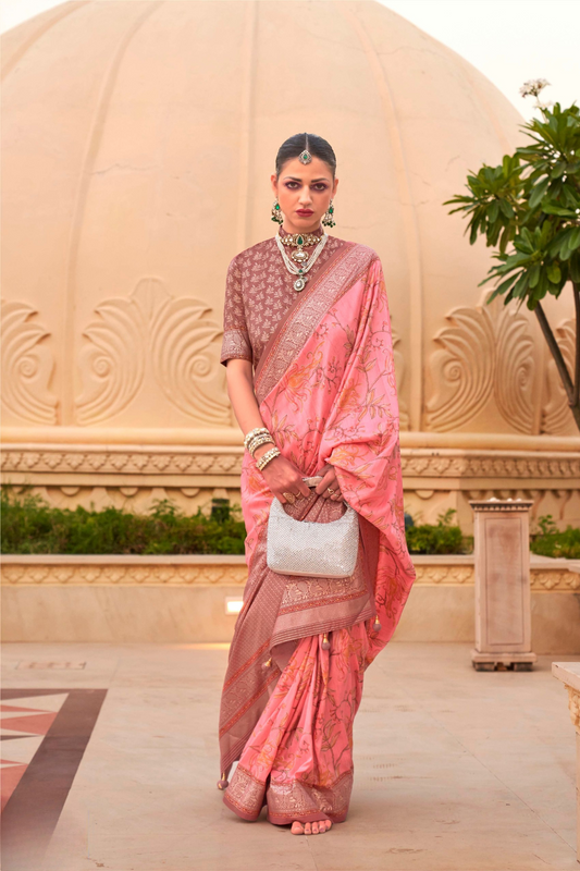 Elegant Digital Printed Art Silk Saree for Festive Occasions