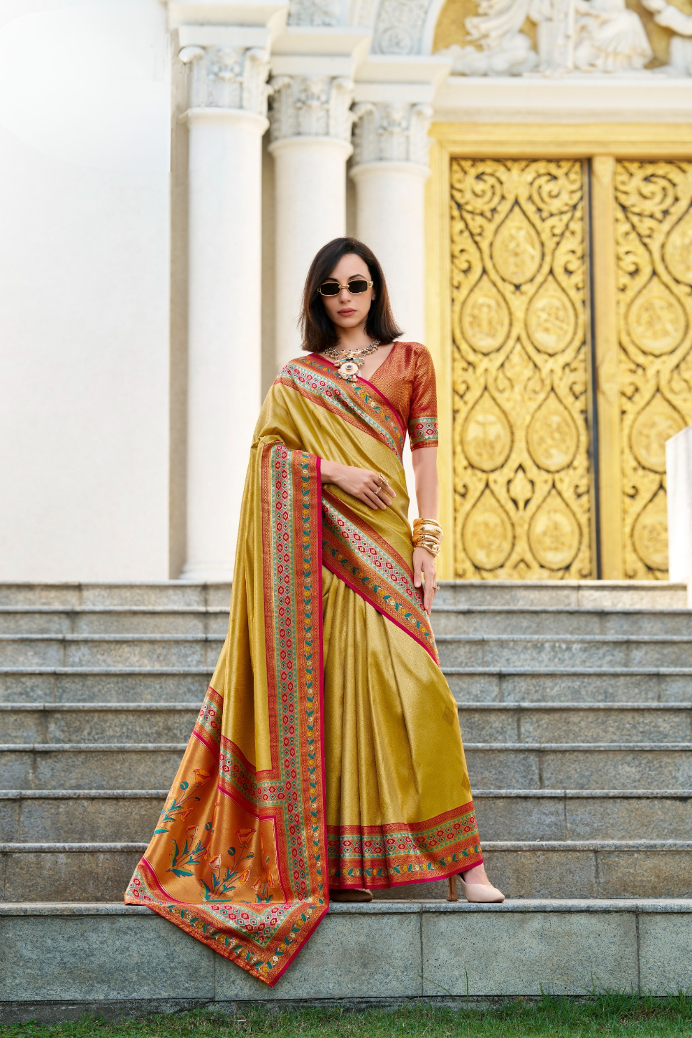 Tissue Silk Saree – Sheer Elegance with a Subtle Shine - LaVante Fashion