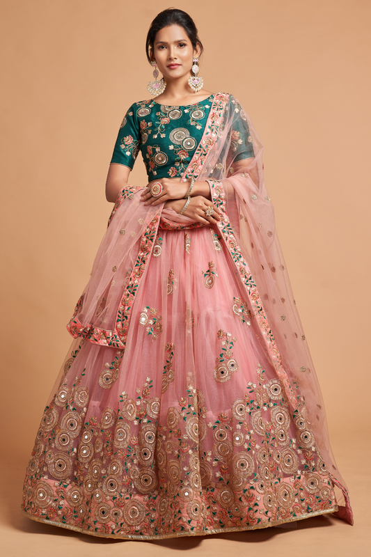 Radiant Zari and Multi-Sequins Embroidered Ethnic Ensemble