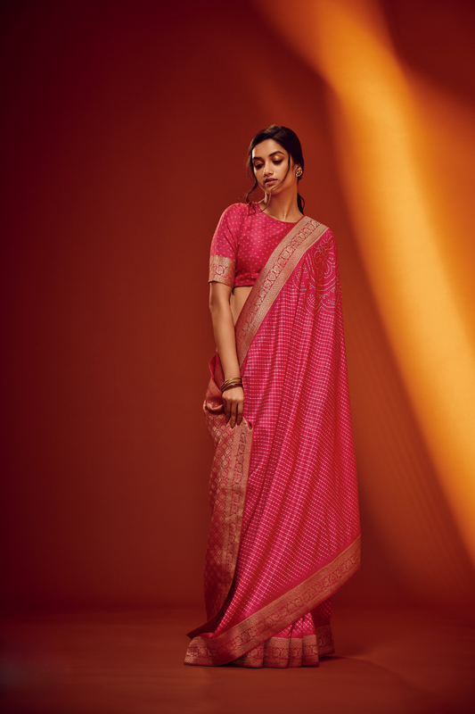 Elegance Redefined in Digitally Printed Silk Saree