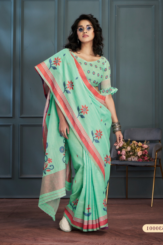 Handloom Linen with Beautiful Weaving - LaVante Fashion