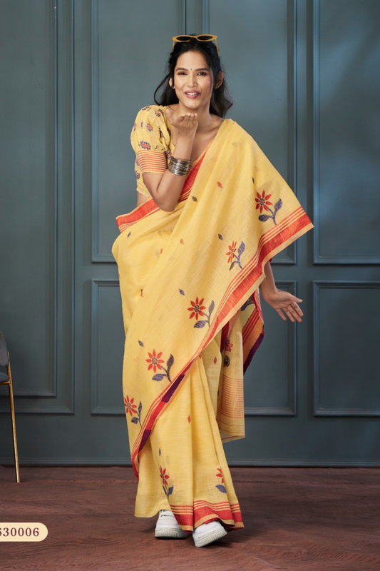 Handloom Linen with Beautiful Weaving - LaVante Fashion