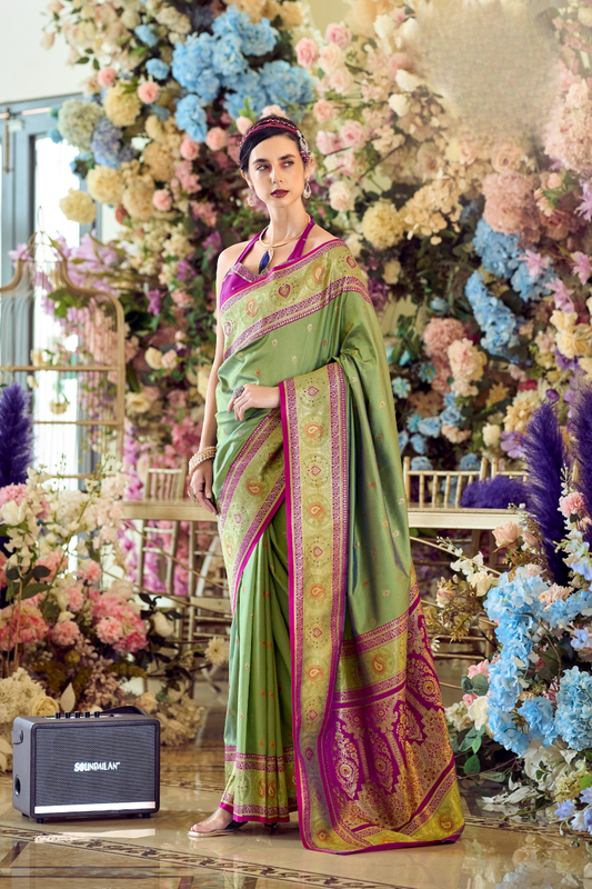Pure Soft Banarasi Silk Saree A Royal Drape of Tradition - LaVante Fashion