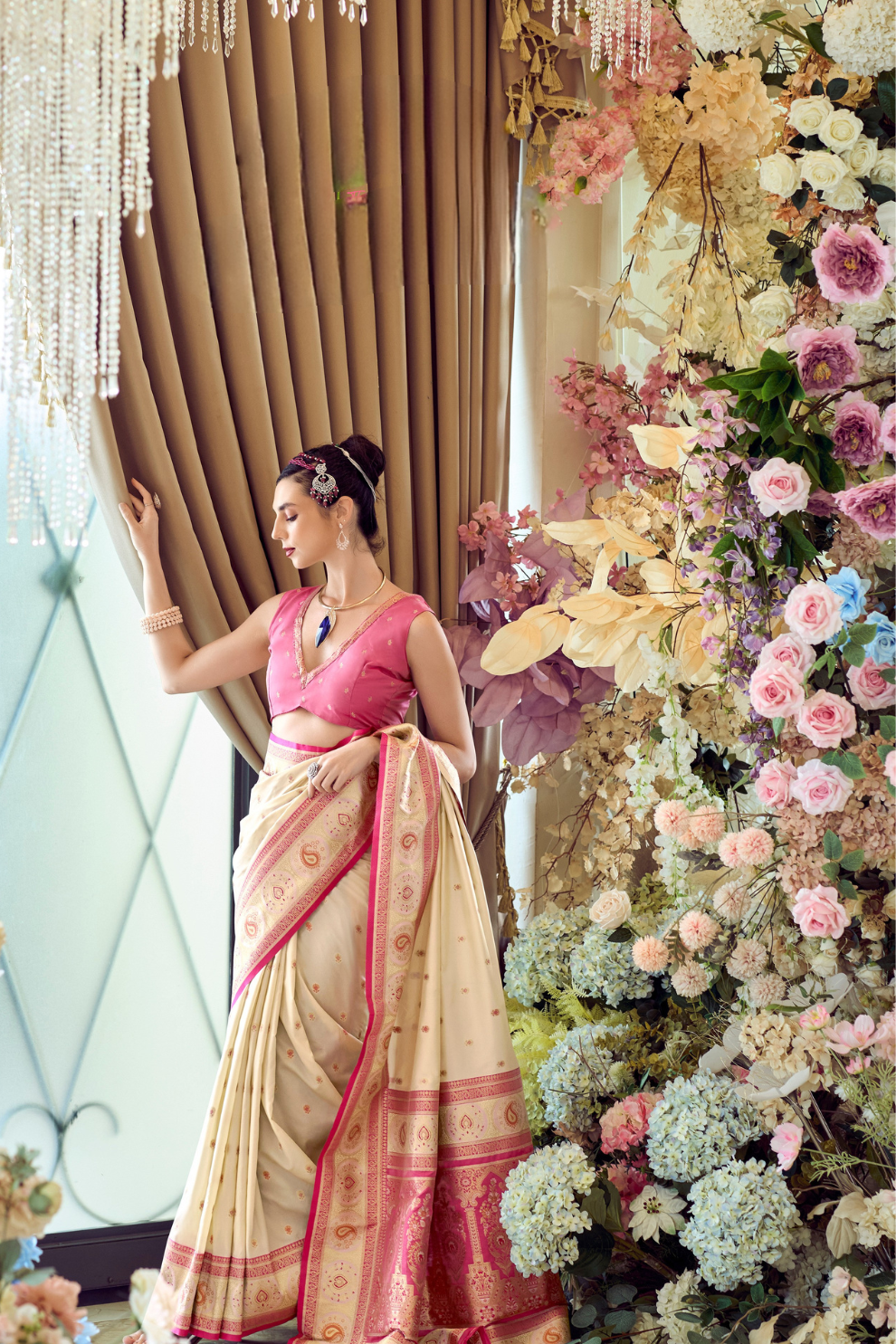 Pure Soft Banarasi Silk Saree A Royal Drape of Tradition - LaVante Fashion