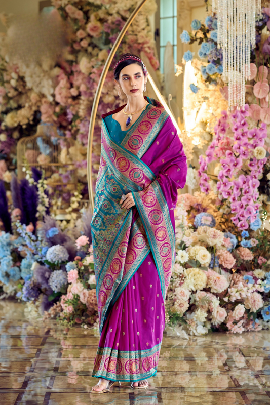 Pure Soft Banarasi Silk Saree A Royal Drape of Tradition - LaVante Fashion