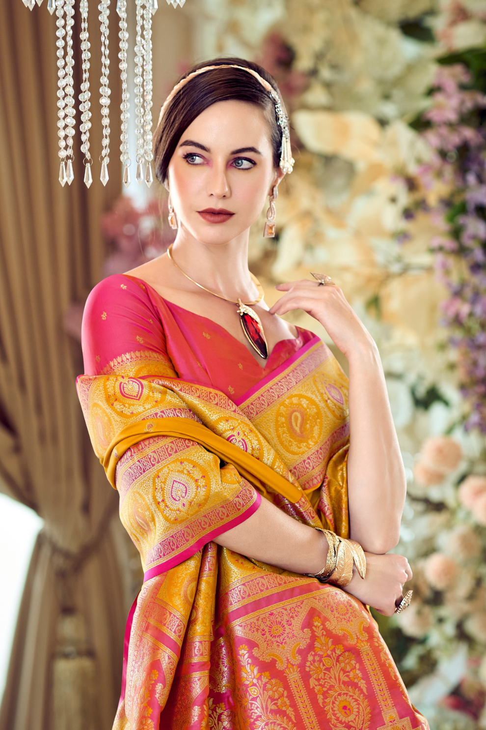 Pure Soft Banarasi Silk Saree A Royal Drape of Tradition - LaVante Fashion