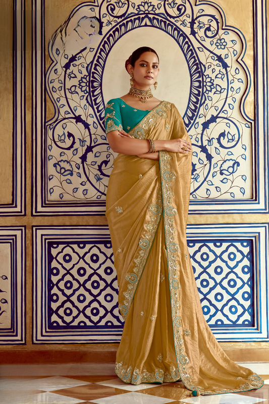 Elegant Lightweight Tissue Silk Saree for Festive and Party Wear
