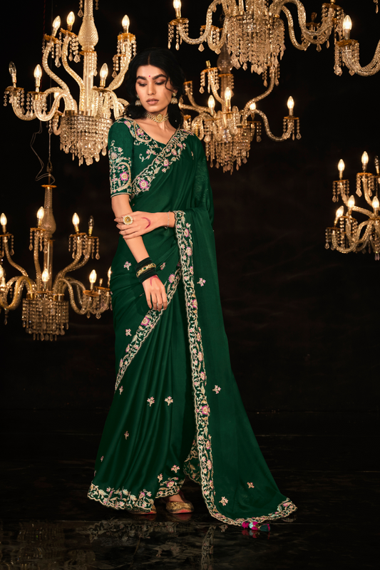 Banarasi Silk Saree with Elegant Weaving for Weddings