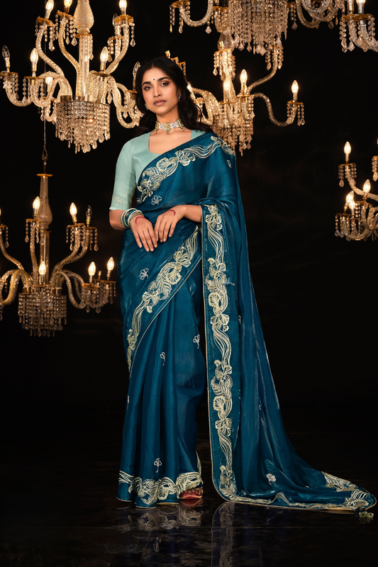 Banarasi Silk Saree with Elegant Weaving for Weddings