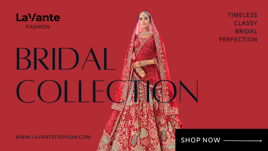 Shop premium bridal lehengas by LaVante Fashion, crafted in Surat. Timeless designs, wholesale prices & worldwide shipping. Perfect for every bride.