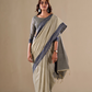 Handloom Cotton Fabric with Contrast Border - LaVante Fashion