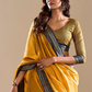 Handloom Cotton Fabric with Contrast Border - LaVante Fashion