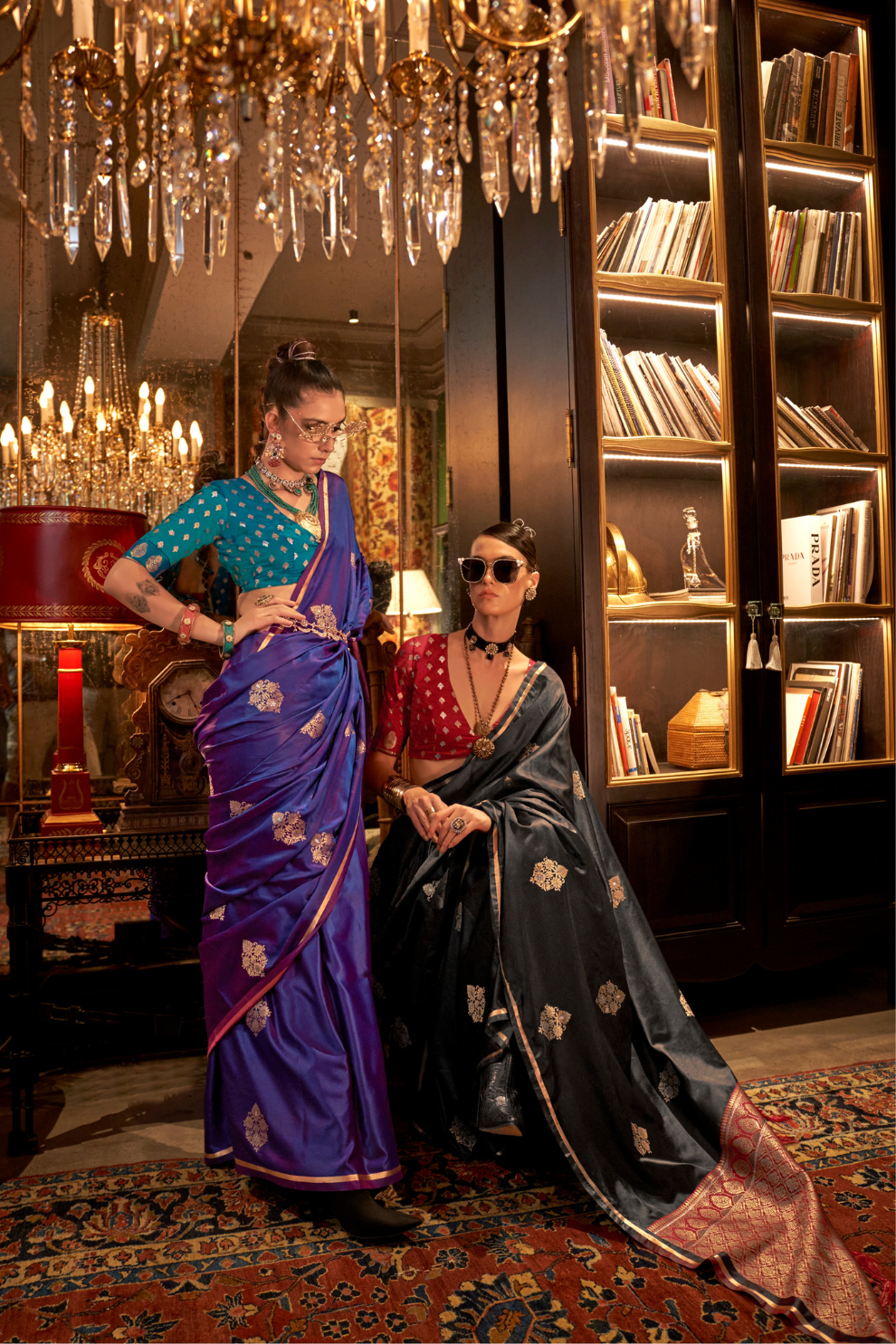 Pure Satin Handloom Silk Saree with Luxurious Weaving Detail
