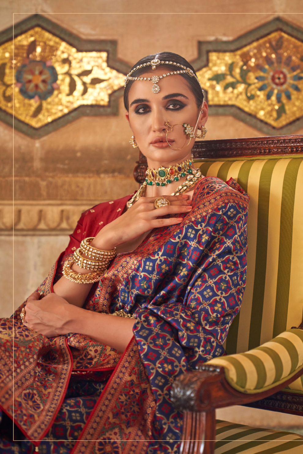 Traditional Banarasi Silk Saree with Rich Weave and Royal Appeal