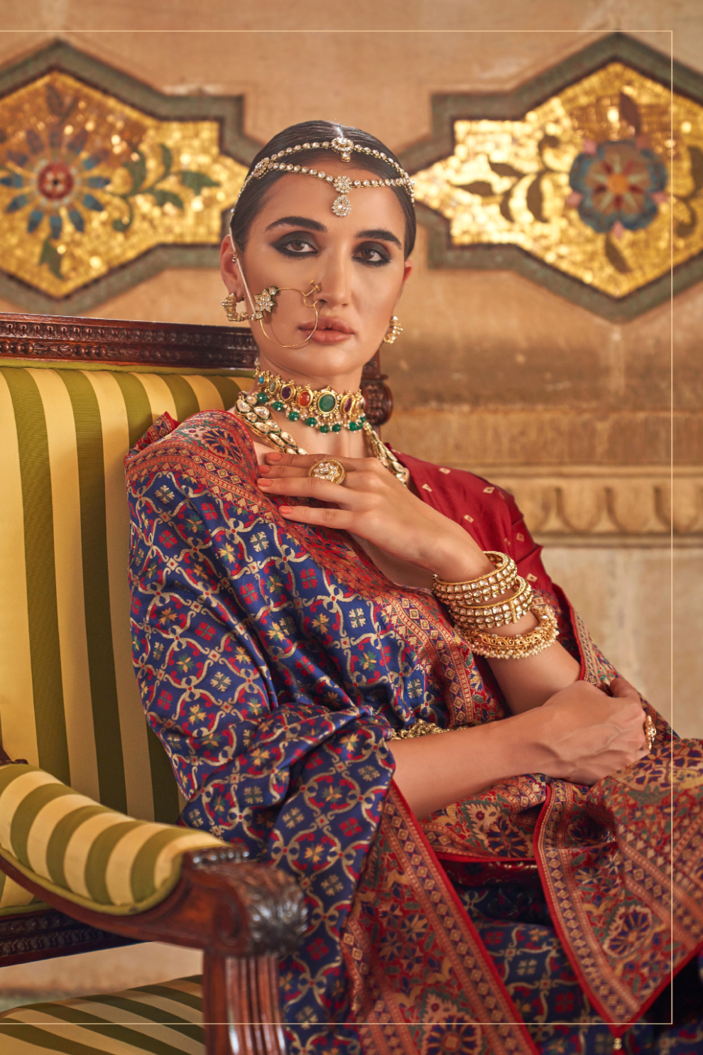 Traditional Banarasi Silk Saree with Rich Weave and Royal Appeal