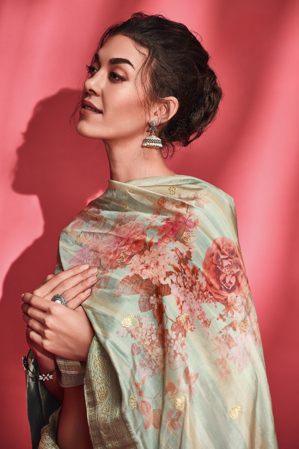 Trendy Digitally Printed Viscose Silk Saree with Designer Blouse